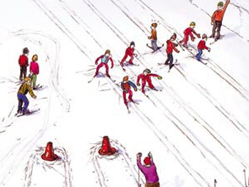 Pair Relay on Skis