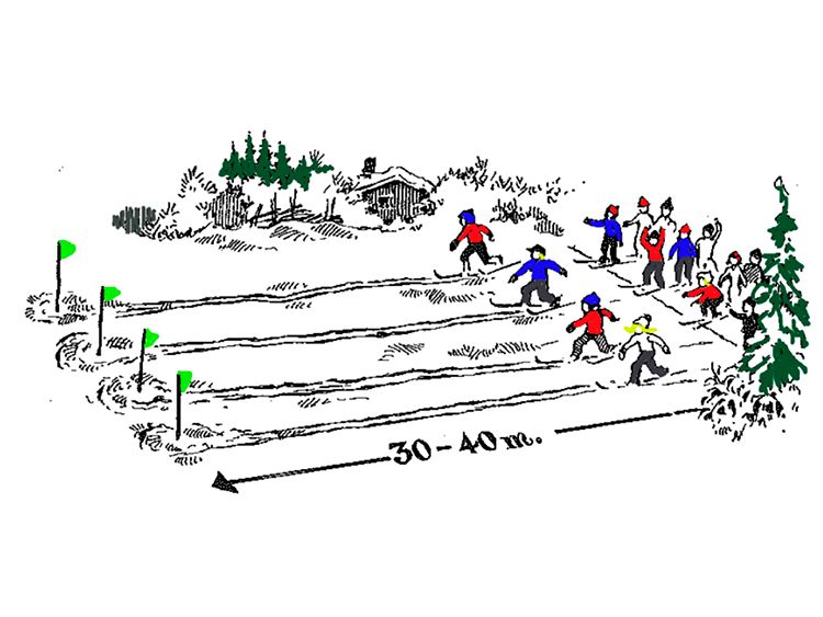 Shuttle Relay on Skis