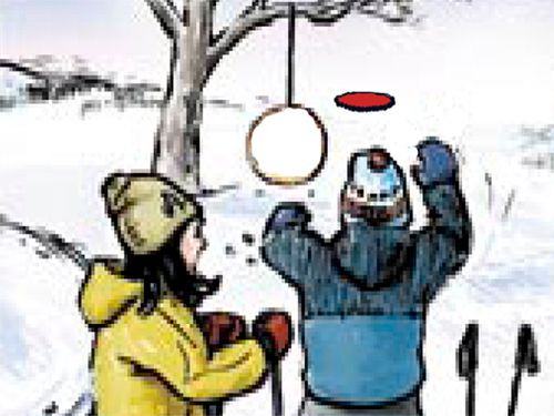 Frisbee Ski Golf
